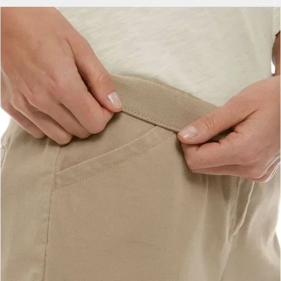 LL Bean Easy Pants Stretch Twill Khaki Pants Sz 16 NWT - Picture 6 of 12